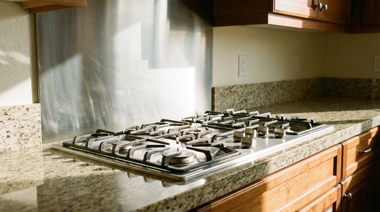 Deep cleaning kitchen surfaces and appliances in a Los Angeles home