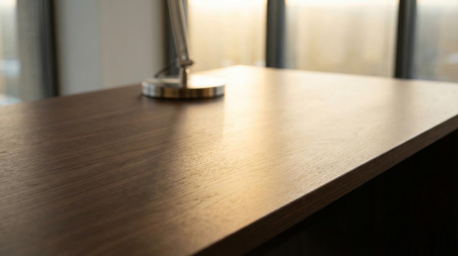 Pristine office desk — commercial cleaning