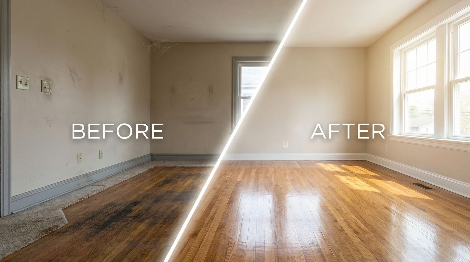 Move-Out Ready in Every Detail — Before and After by FlexPRO Cleaning